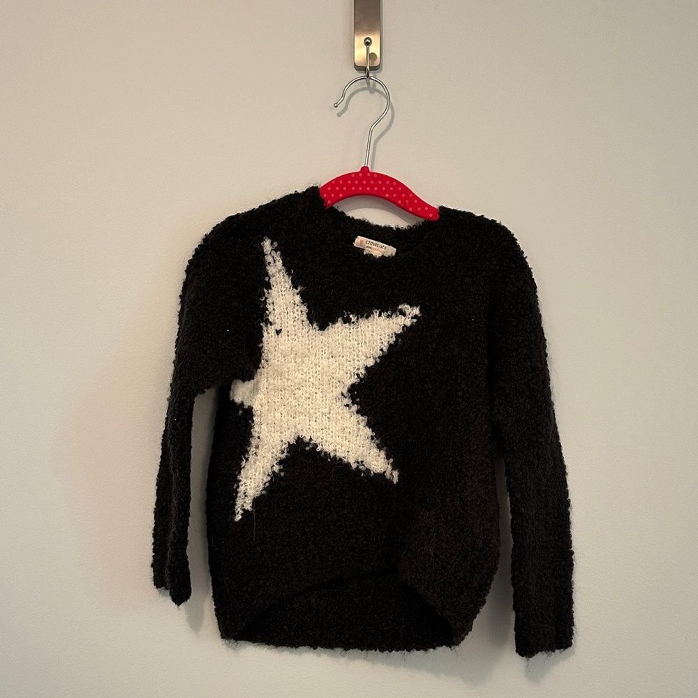 J.Crew Girls Star Bubble Yarn Crewneck Sweater, Size 2-3 (XXS)